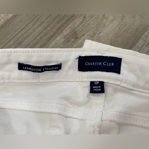 Charter Club Lexington Straight Cropped/Ankle White 12P - Picture 5 of 8